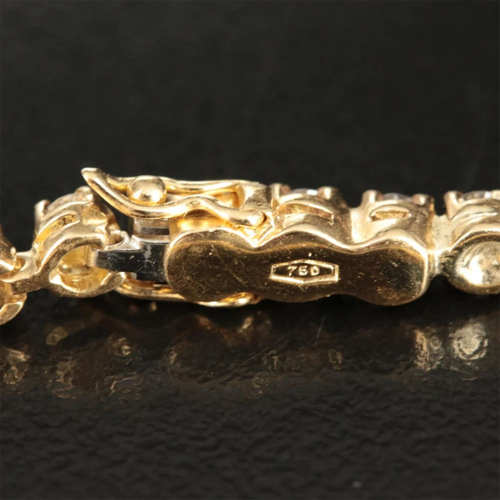 Appraisal Included - 18K 3.00 CTW Diamond Line Bracelet - Picture 7 of 8